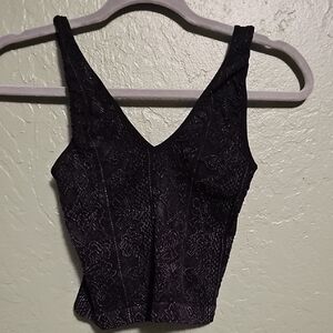 Urban Outfitters Elegant Black Lace Crop Top